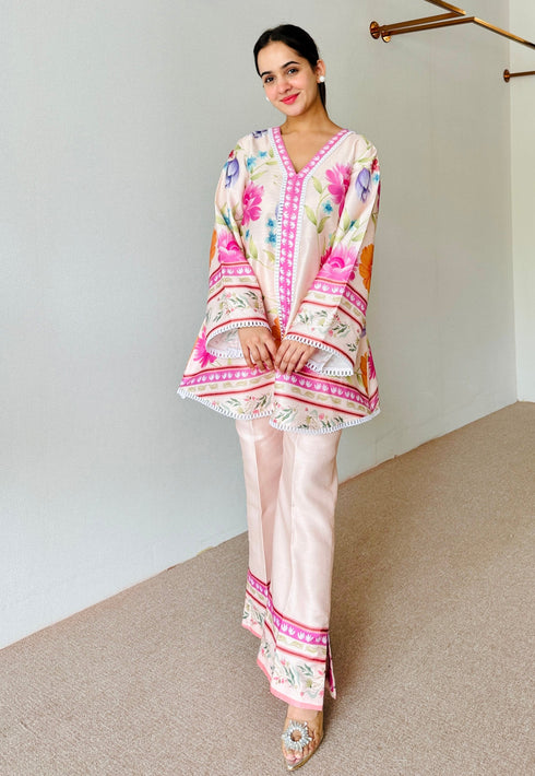 Amaira Pastel Floral Kurta Set